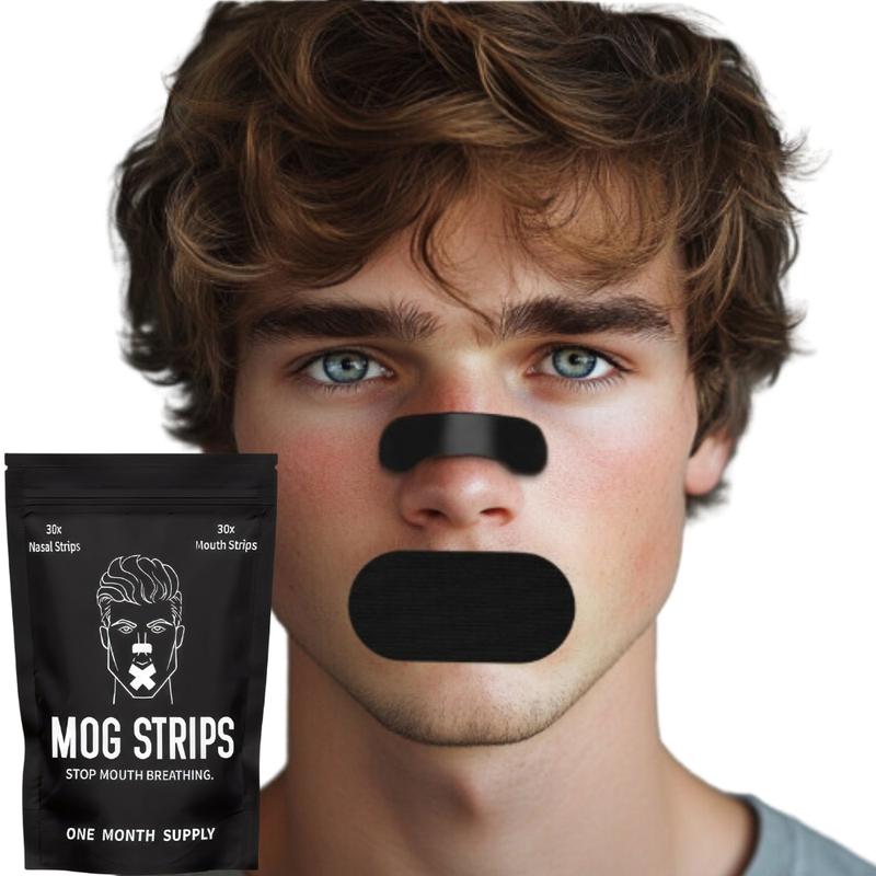 Mog Strips, one month supply, for sleep, exercise, mouth tape, nose tape, strips, long lasting adhesive, yoga, gym, comfort Comfort Skincare Comfort Skincare