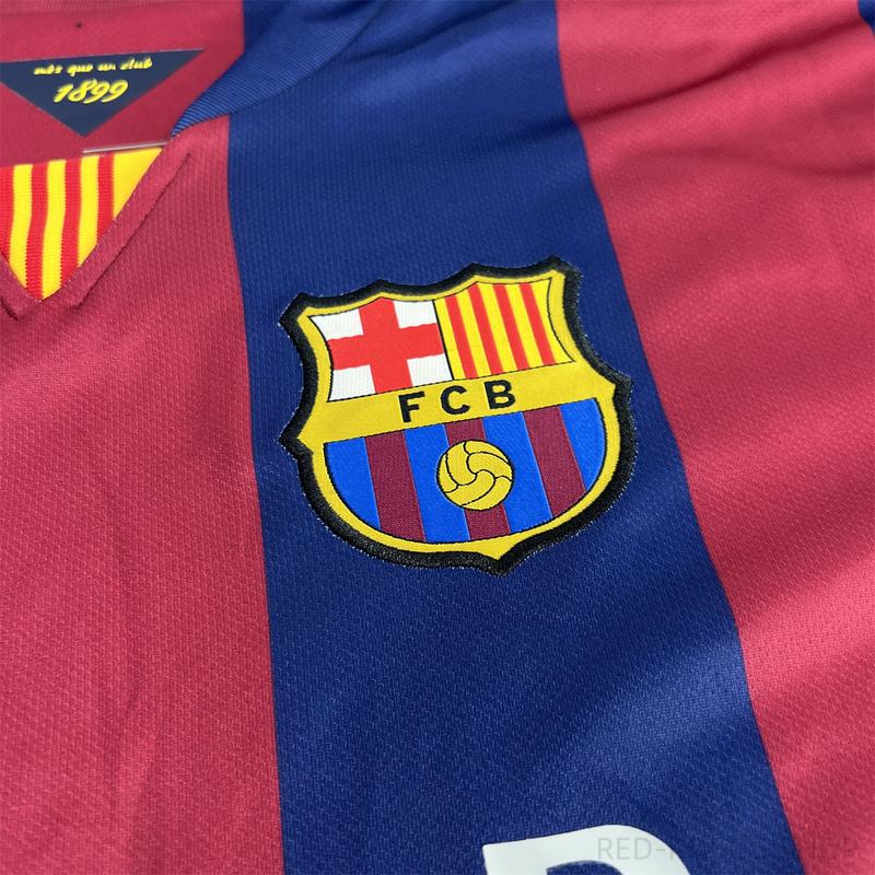 NIKE 14 15 Barcelona Home Vintage Jersey No. 11 Neymar Jr  Short Soccer Jersey