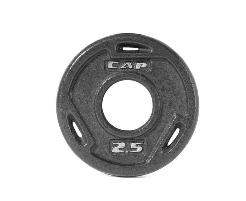 CAP Barbell, 2.5lb Olympic Grip Plate, Black