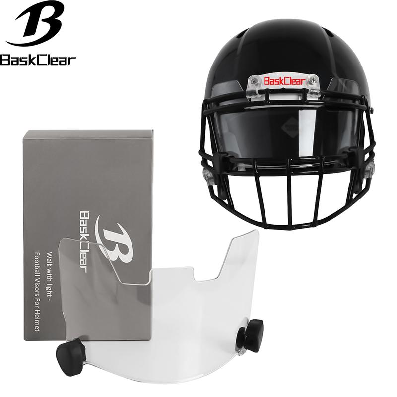 Clear Football Visor - Football Visors for Helmet - Football Helmet Visor Fits Adult & Youth Football Helmets - Anti-Fog, Scratch Resistant Clear Visor Football Face Shield