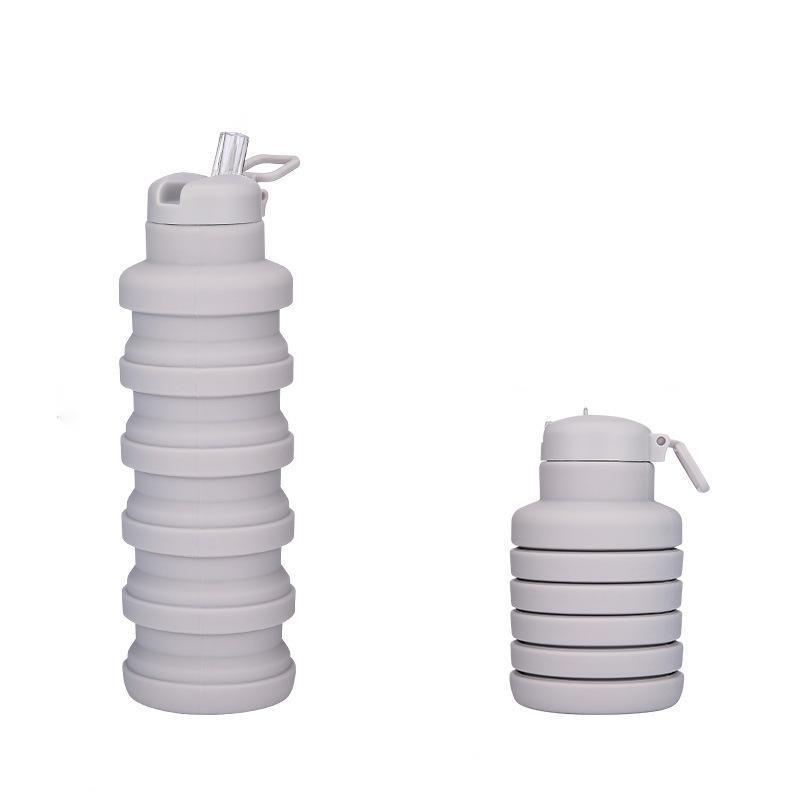 Collapsible Water Bottle, Creative Portable Sports Water Bottles, Silicone Drinking Bottle for Outdoor Sports