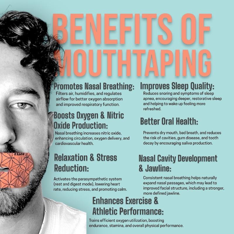 Breathebetter CULT Mouth Tape - 30 Tapes for Sleep, Meditation, Breathwork, Fitness, and Focus