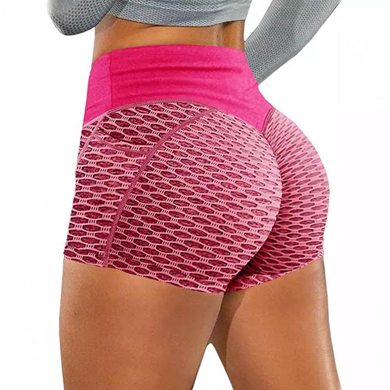 Women's Solid Color Pocket HipLifting Sports Bottoms Large SizeShorts