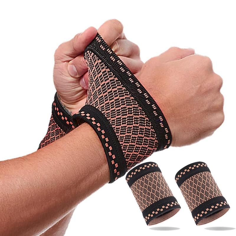 2pcs Wrist Compression Sleeve, Comfortable Breathable Wrist Support for Men Women Tennis, Sports, Fitness, Gym Accessories