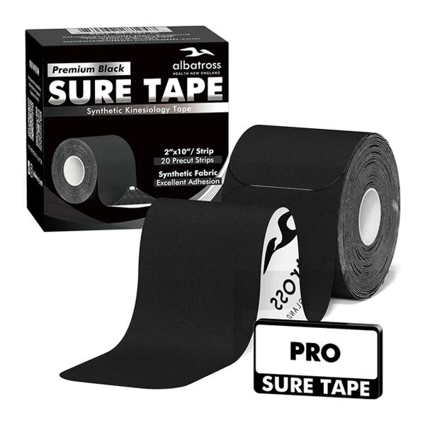 Albatross Health Kinesiology Tape, Roll Therapeutic Sports Tape Latex Free, 20 Precut, 10” Strips