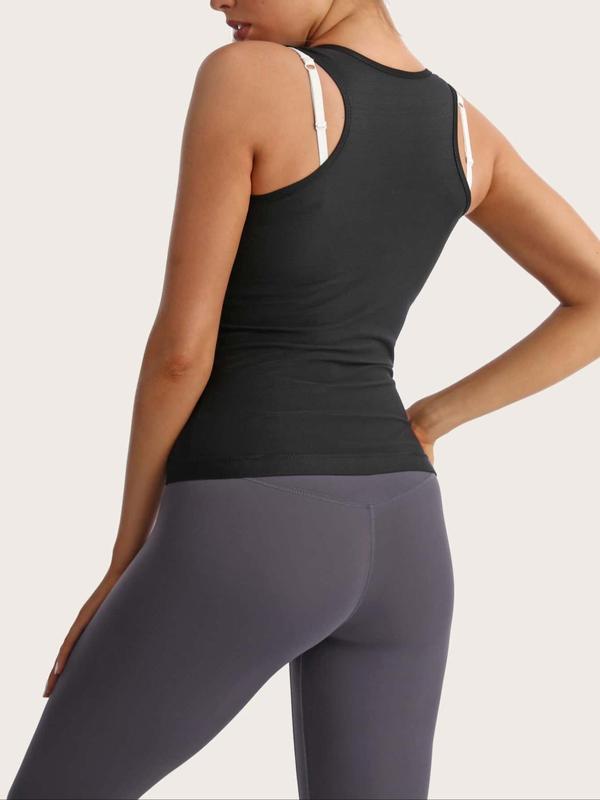 Women's Plain Zipper Faja Underbust Sauna Vest Top, Comfortable Sleeveless Body Shaper Tank Top, Ladies Sportswear Clothing for Workout Gym Exercise Yoga