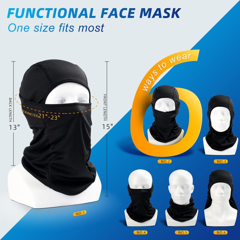 Balaclava Face Mask Men Women, UV Resist Windproof Scarf for Motorcycle Cycling Ski Mask Bandana Face Hat for Outdoor Hood Helmet Balaclavas Headwear