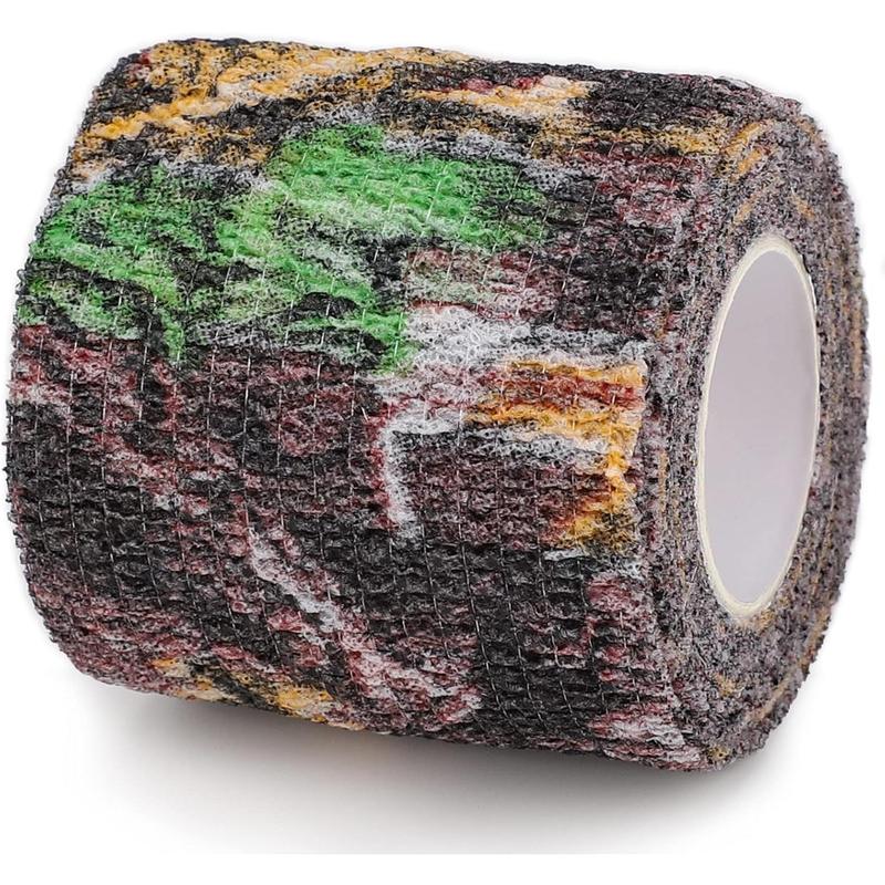 10 Roll Camo Tape Wrap, Camouflage Self-Adhesive Camo Stick Bandage for Outdoor Sports Climbing Camping, 2in x 14.76ft for Range Finder Camera Flashlight Bicycle