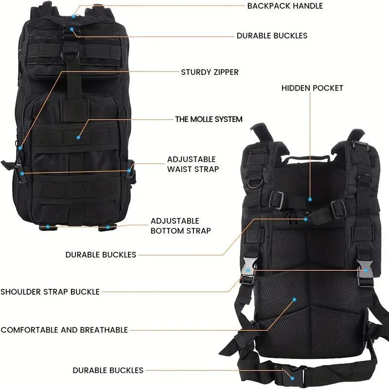 30L Waterproof Backpack, Durable and Modular Backpack for Camping, Fishing, and Trekking, Ideal for Outdoor Enthusiasts and Adventure-Seekers