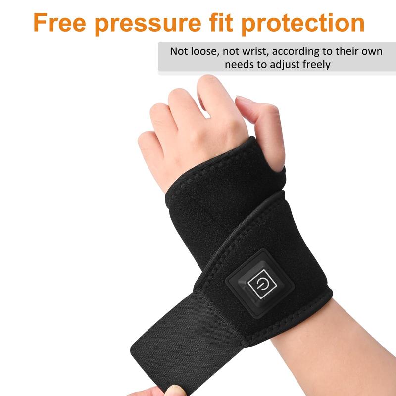 USB Rechargeable Wrist Heating Pad, 3-level Temperature Warmer, Sports Wrist For Women & Men, Christmas Gift