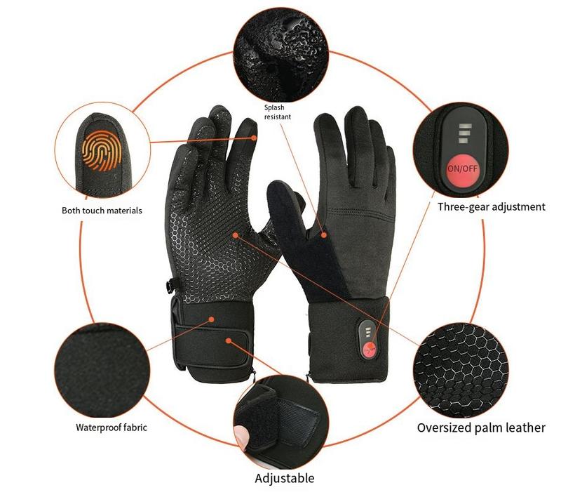 Winter Gloves Waterproof Windproof Mens Women - Warm Gloves Cold Weather, Touch Screen Fingers, Driving Biking Running