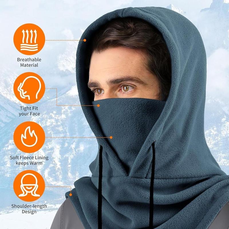 Winter Fleece Thermal Windproof Mask Balaclava Ski Full Face Mask for Men Women