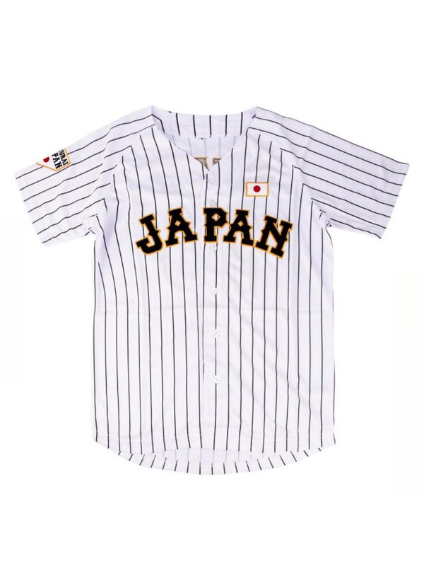 Sporty Men's Striped Embroidery Button V Neck Baseball Jersey, Back To School Loose Comfortable Short Sleeve Baseball Top,  Gym Tops, Athletic Clothes, Vintage Jerseys, Jerseys for Men, Sport & Outdoor 90s Clothes for Men
