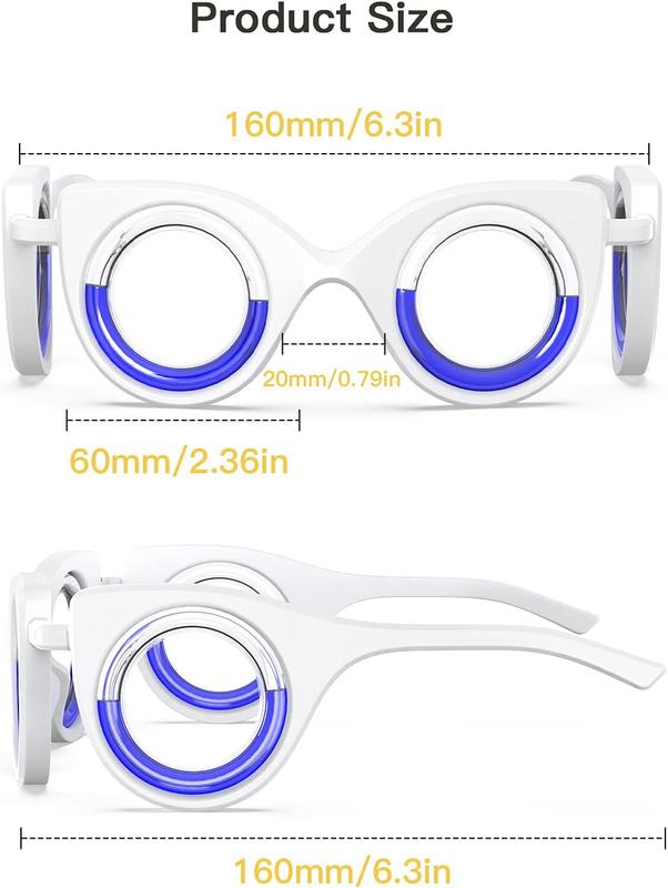 NEOISM Anti Motion Sickness Glasses Relieve Carsickness Airsickness Seasickness Glasses Light Portable Nausea Relief Glasses for Travel