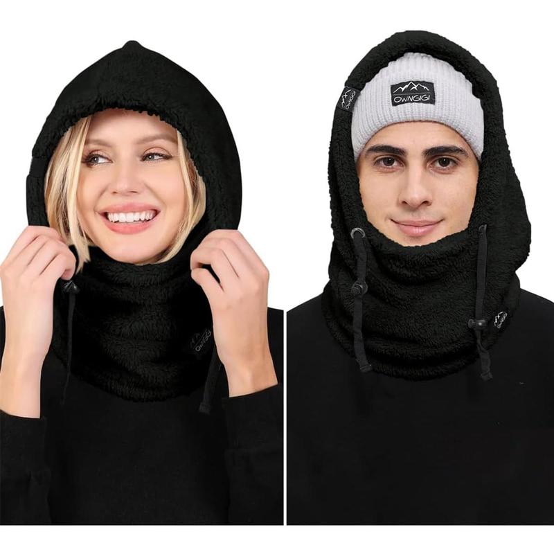 Balaclava Winter Ski Mask for Men and Women Cold Weather Fleece Windproof Face Cover Hooded Scarf Hat Head Warmer