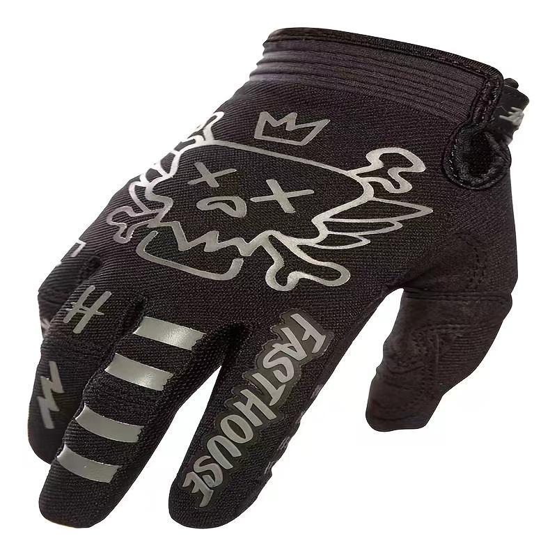 Full Finger Cycling Gloves, 1 Pair Non-slip Wear-resistant Gloves, Breathable & Comfortable Sports Gloves for Men & Women