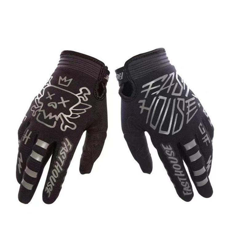 Full Finger Cycling Gloves, 1 Pair Non-slip Wear-resistant Gloves, Breathable & Comfortable Sports Gloves for Men & Women