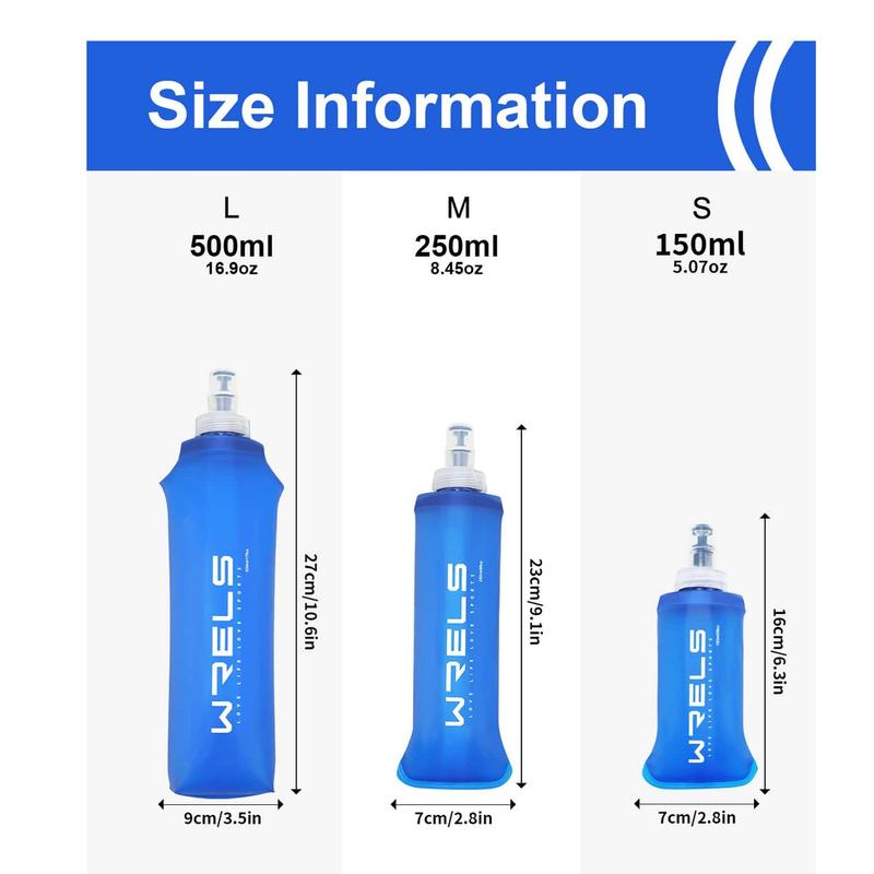 Foldable Sports Water Bottle, Squeeze Water Bag Bottle, Portable Sports Drinking Bottle, Sports Water Bottle for Outdoor Cycling Running, Gym Accessories, Camping Gadgets 2024, Cecred Water Bottle, Christmas Gift