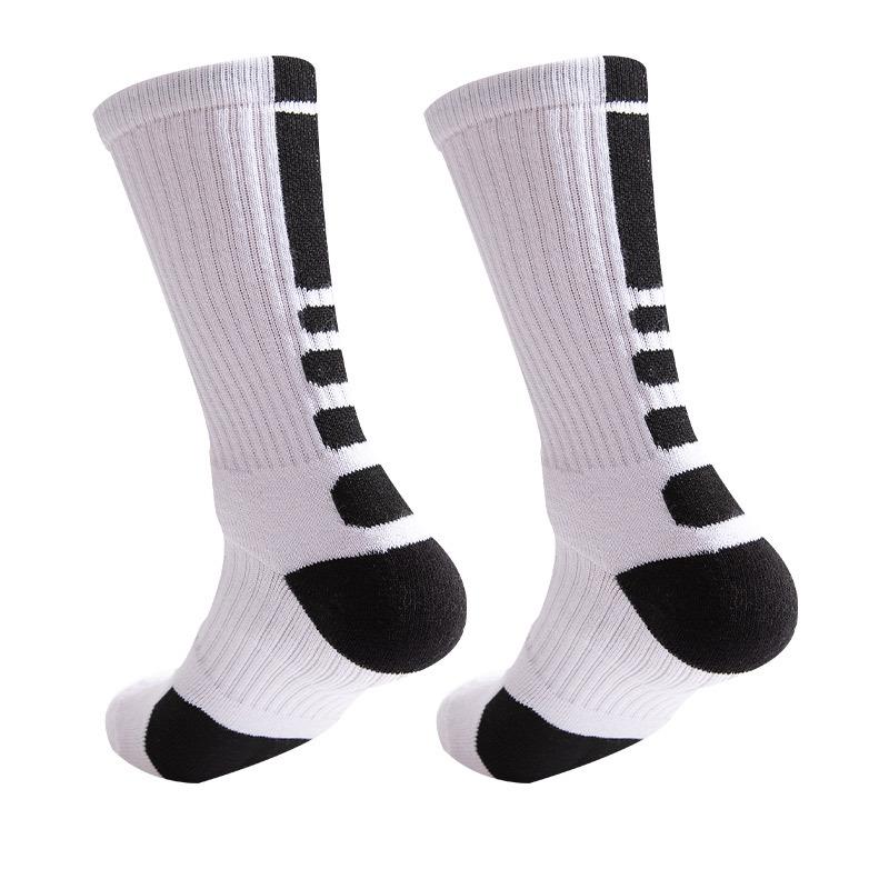 Men's Basketball Cushioned Sports Trendy Comfortable Athletic Cushioned Crew Socks