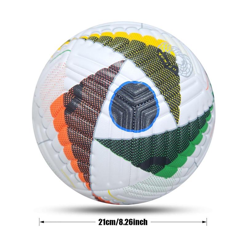 Size 5 Football, Colorful PU Football Training Ball, Football Training Equipment for Adults & Youth, Ball Sports Equipment for Indoor Outdoor Use