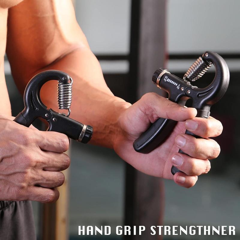 Grip Strength Trainer, Hand Grip Exerciser Strengthener with Adjustable Resistance 11-132 Lbs (5-60kg), Forearm Strengthener, Hand Exerciser for Muscle Building and Injury Recover