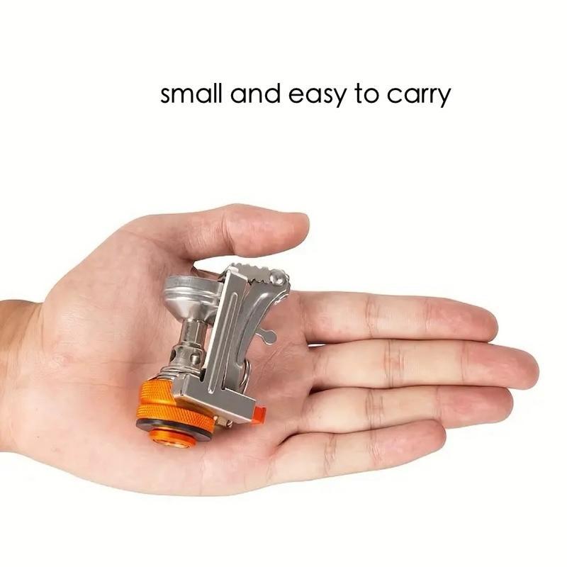 Portable Mini Gas Stove, Lightweight & Easy To Store Gas Stove, Outdoor Camping Kitchenware for Hiking Camping Fishing Picnic