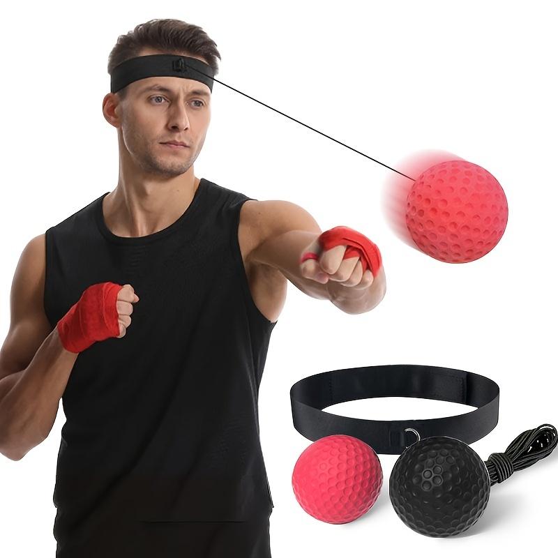 1 Set Boxing Reflex Ball Set - PA Material Speed Balls with Adjustable Headband, Hand Wraps & Carry Bag - Enhance Hand-Eye Coordination & Reaction Time for Adults & Teens