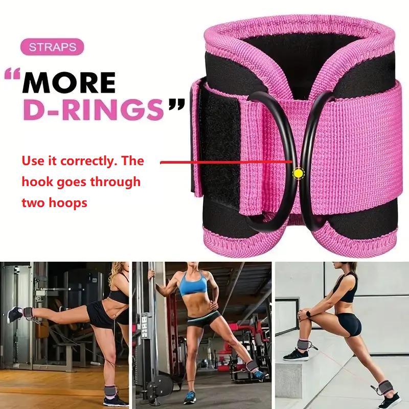 Comfort Ankle Resistance Band, 5 Counts set Leg & Hip Training Stretching Band, Muscle Training Fitness Equipment for Home Gym Workout, Gym Essentials, Training Psoas Muscle Tool, Christmas Gift