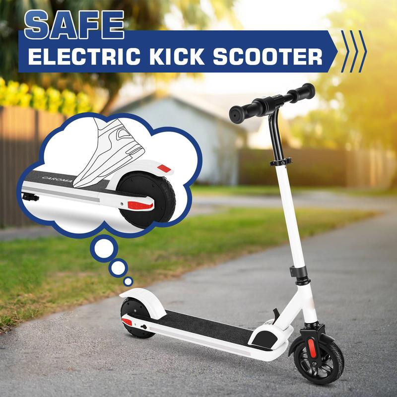 Electric Scooter for Kids, Adjustable Height & Speed, 150W Kids Electric Scooter Ages 6-14, Max 10 Mph & 7 Miles, 80 mins Ride