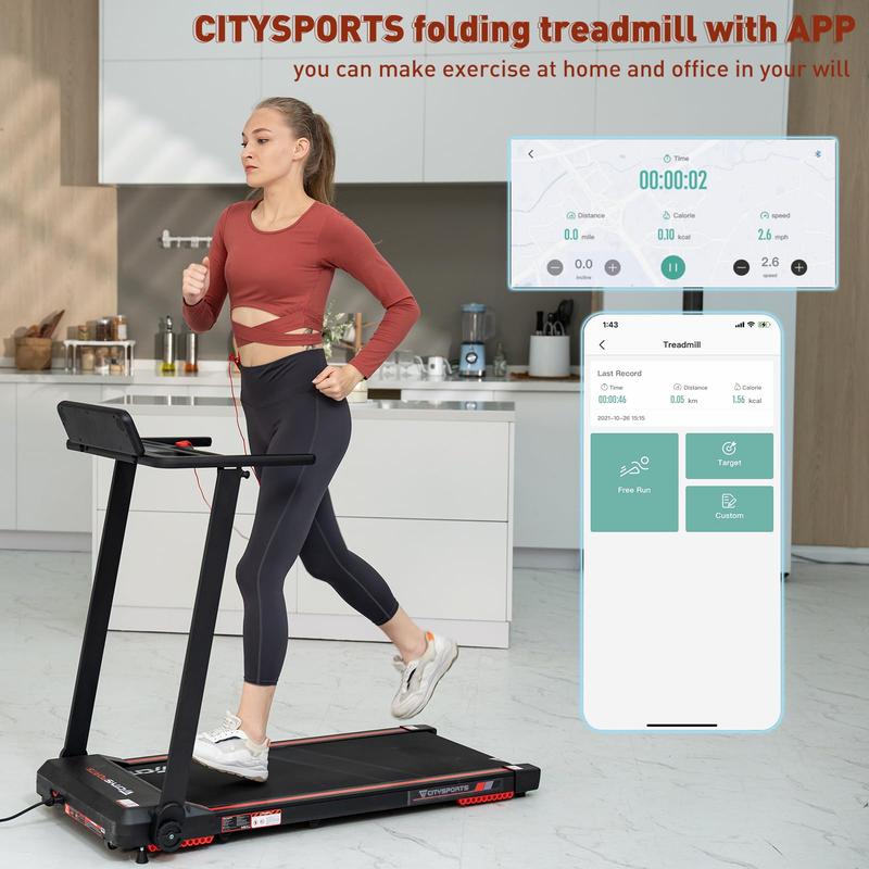 CITYSPORTS 2 in 1 Folding Treadmill CS-WP9, Under Desk Treadmill Walking Electric Jogging Running Machine,Treadmill Home Gym Office Workout