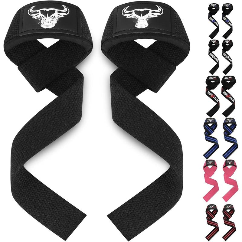 Lifting Straps for Weightlifting, Weight Lifting Straps Gym Power Workouts Lifting Wrist Straps Padded Cotton Men Women Support Lifters Deadlift Straps Hard Pull Exercise Straps