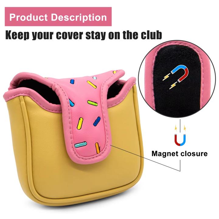 Putter Cover (Ice Cream Mallet) – Durable, soft, and stylish with magnetic closure for a secure fit. Protects your putter from dings and scratches