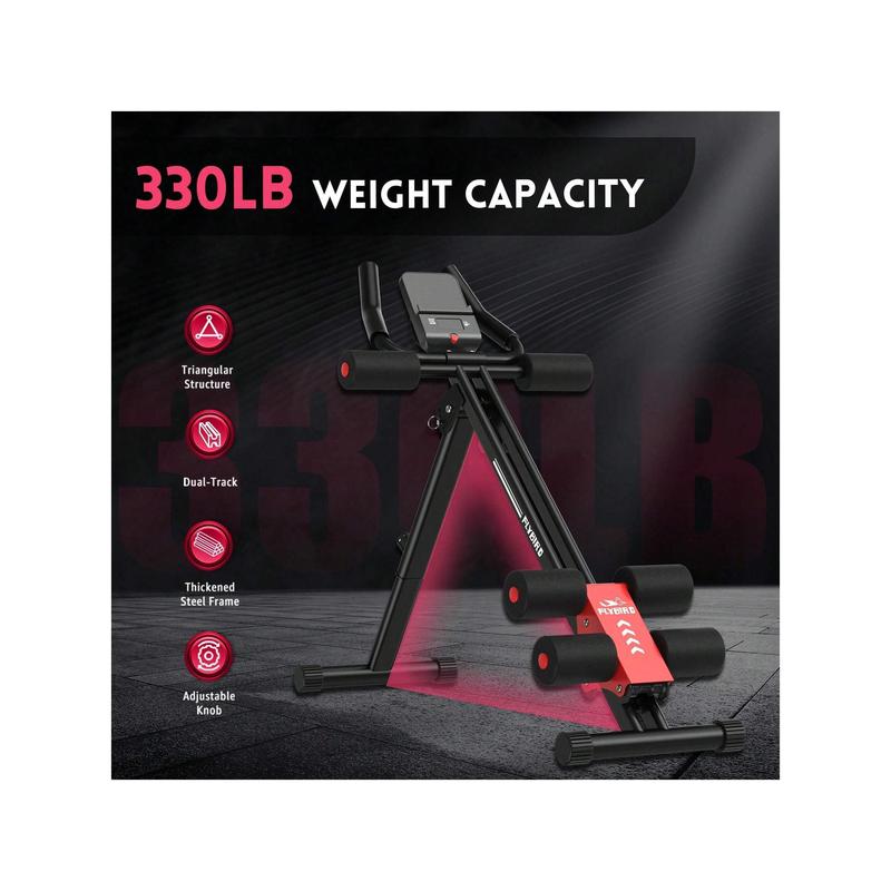 FLYBIRD Core & Abdominal Trainers AB Workout Machine Home Gym Strength Training Ab Cruncher Foldable Fitness Equipment