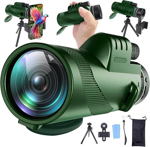 Black Friday Deal 80x100magnification telescope, portable monoculars, outdoor camping, travel, fishing, solo camping, bike trips, Boyfriend birthday gifts, winter gifts