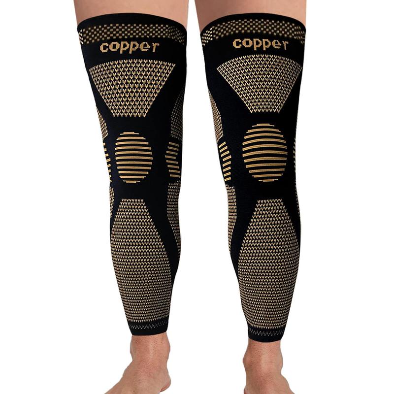 Unisex's Chevron Pattern Sports Leg Sleeves, Anti Slip Compression Long Socks, Running Yoga Basketball Fitness Thigh, Knee, Calf Protector, Christmas Gift