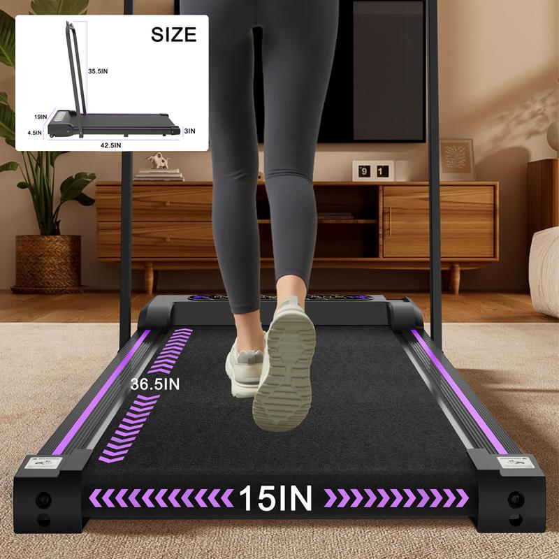 Treadmills Walking Pad Under Desk Treadmills for Home Office Use Compact Walk Pad with Remote Control, Portable Small Treadmill 265 lbs Capacity and LED Display protable treadmill