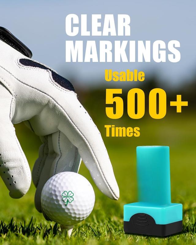 Golf Ball Stamp for Golf Gifts - Golf Ball Marker Stamp Personalized Golf Accessories for Men Women, Self-Inking Golf Ball Stamper Durable Color Reusable Golf Ball Marking Tool