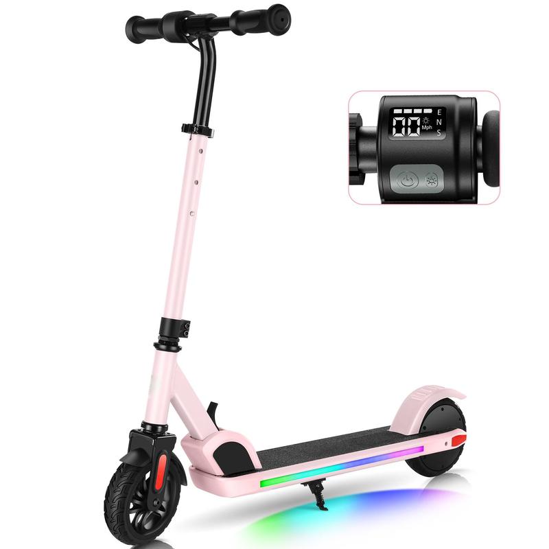 Electric Scooter for Kids, Adjustable Height & Speed, 150W Kids Electric Scooter Ages 6-14, Max 10 Mph & 7 Miles, 80 mins Ride