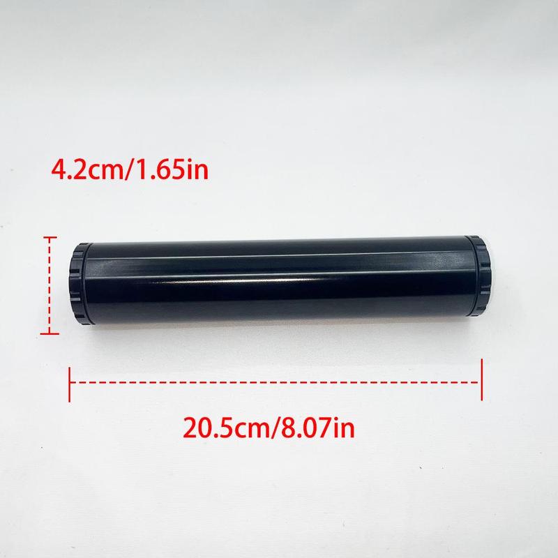 8 Inch Storage Tube, 1 Count Aluminum Alloy Moisture-proof Storage Tube for Outdoor Fishing Hiking Camping, Multifunctional Item Storage