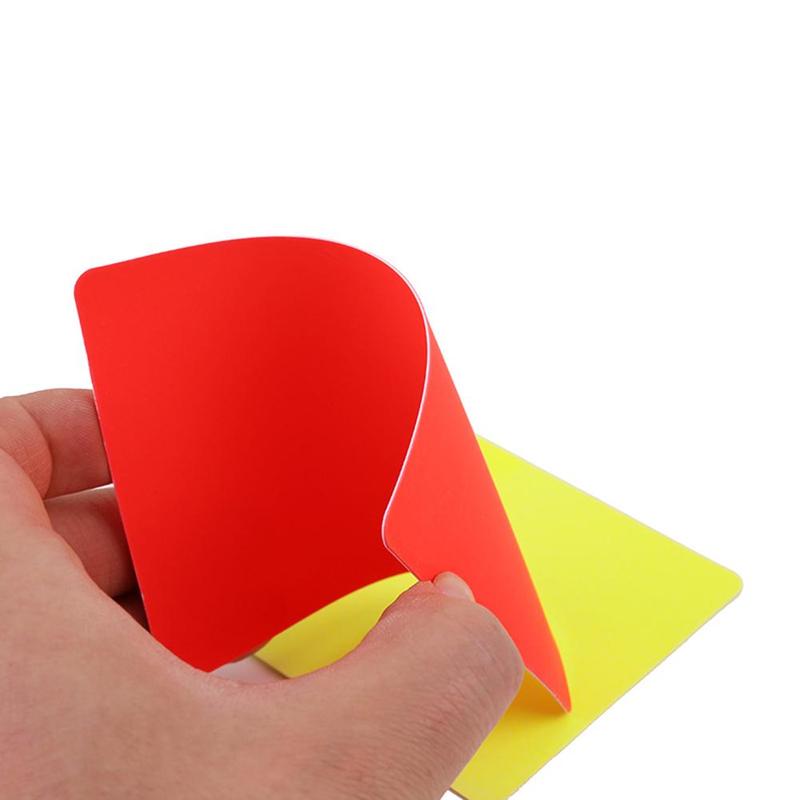 4pcs Soccer Referee Card, Football Red And Yellow Cards, Football Match Training Tool