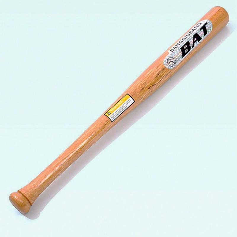 Wooden Baseball Bat, 1 Count Baseball Training Bat, Baseball & Softball Training Equipment for Home & Outdoor Sports