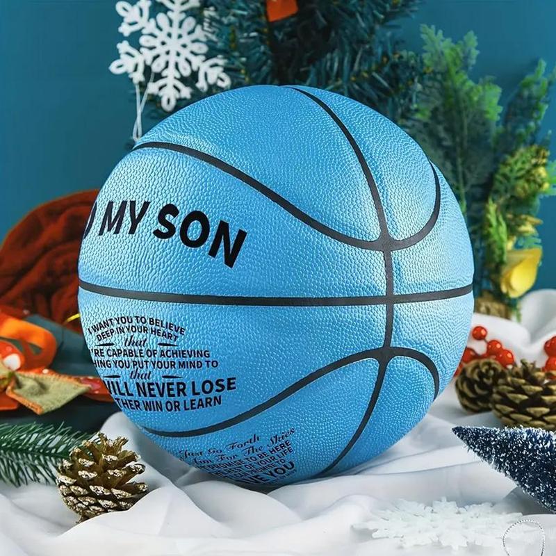 Basketball with Air Pump Set, To My Son Basketball, Outdoor Sports Training Basketball, Gift for Boys