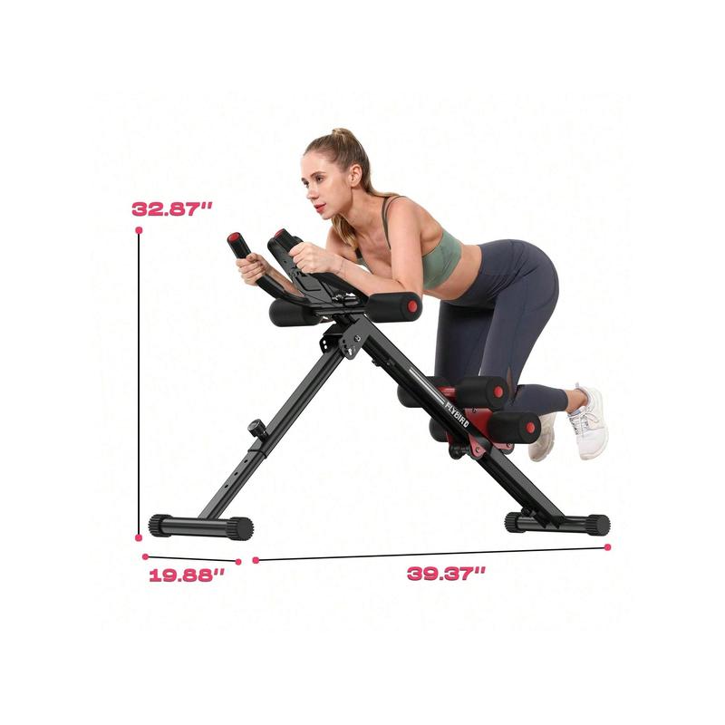 FLYBIRD Core & Abdominal Trainers AB Workout Machine Home Gym Strength Training Ab Cruncher Foldable Fitness Equipment