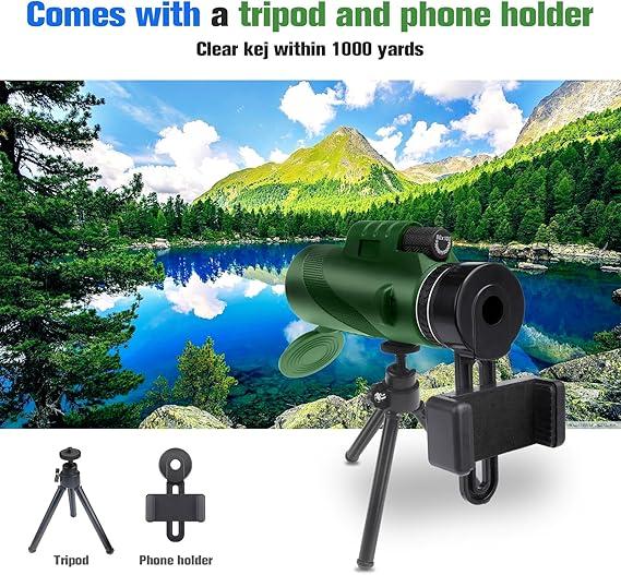 Black Friday Deal 80x100magnification telescope, portable monoculars, outdoor camping, travel, fishing, solo camping, bike trips, Boyfriend birthday gifts, winter gifts