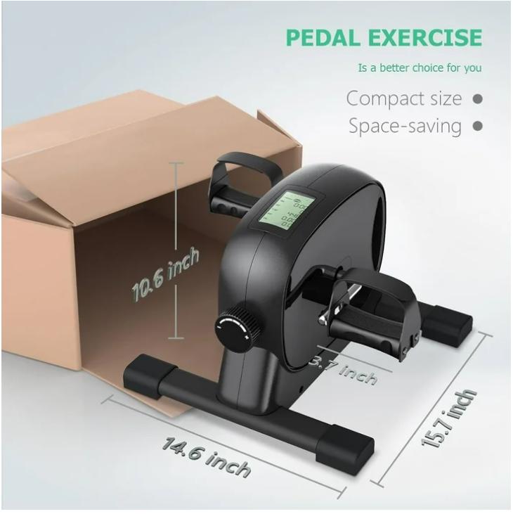 Mini Exercise Bike with LCD Screen - Portable Foot Cycle for Arm & Leg Peddler Machine