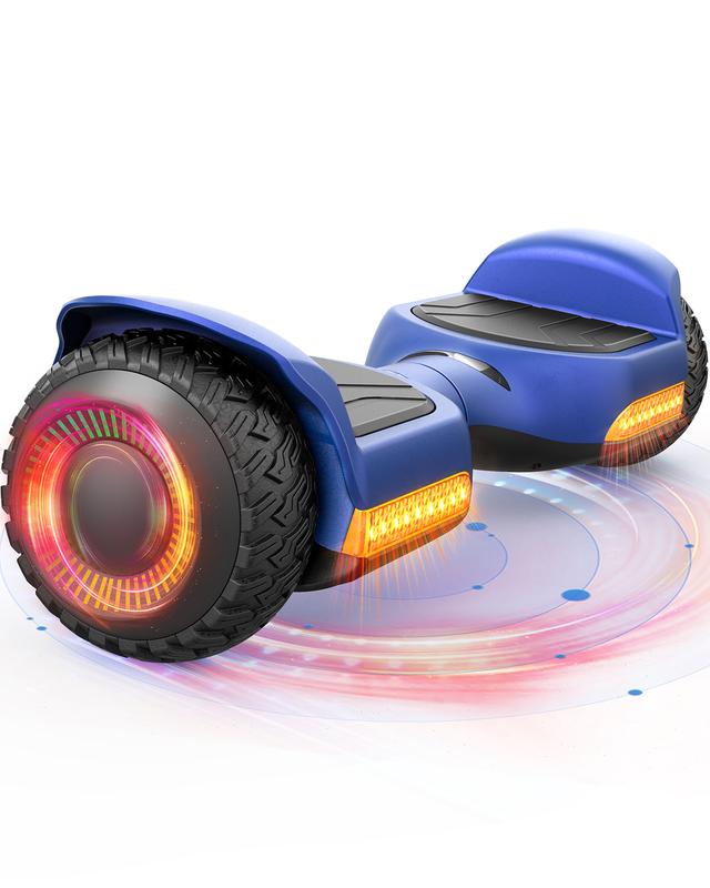 Hoverboard New G13 All Terrain Hoverboard with LED Lights & 500W Motor, Self Balancing Off Road Hoverboards with Bluetooth for Kids ages 6-12 and Adults