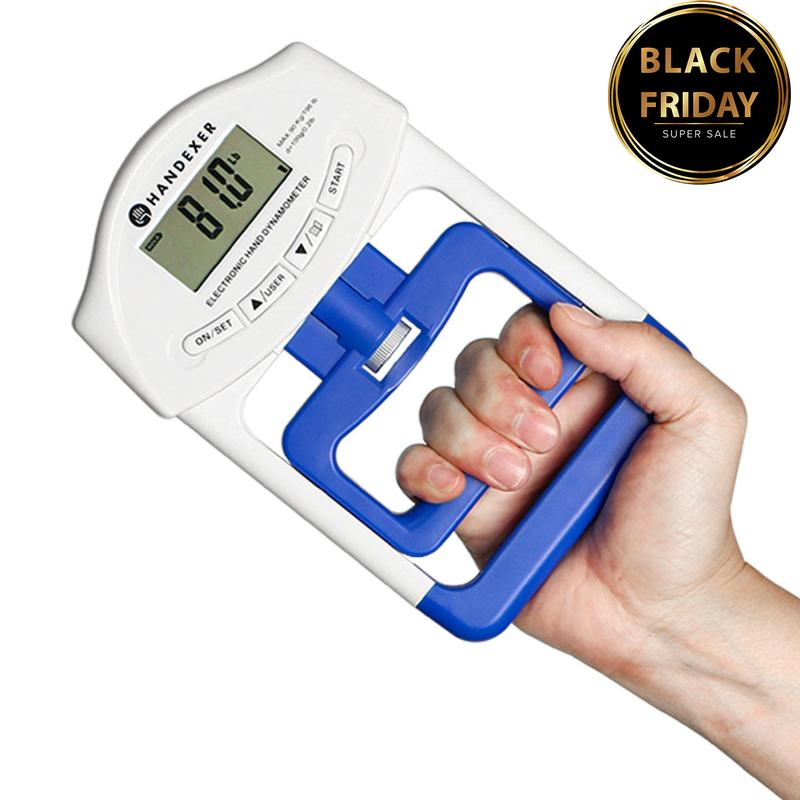 Dynamometer Grip Strength Tester,Black Friday Sales, Grip Strength Test Trainer, Handheld Strength Trainer, Suitable for Sports, School and Home Use (198 lbs 90 kg),Fitness Essentials