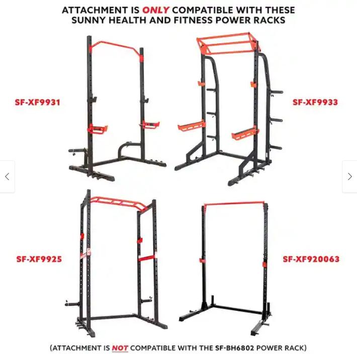 Sunny Health & Fitness Dip Bar Attachment - Dip Bar - Dip Bar