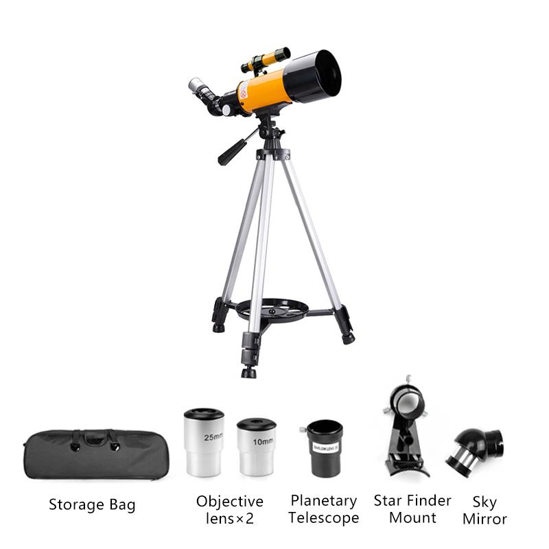 400×70 astronomical telescope large field of view HD can be used with cell phones suitable for stargazing hunting concerts and other longer distance outdoor observation