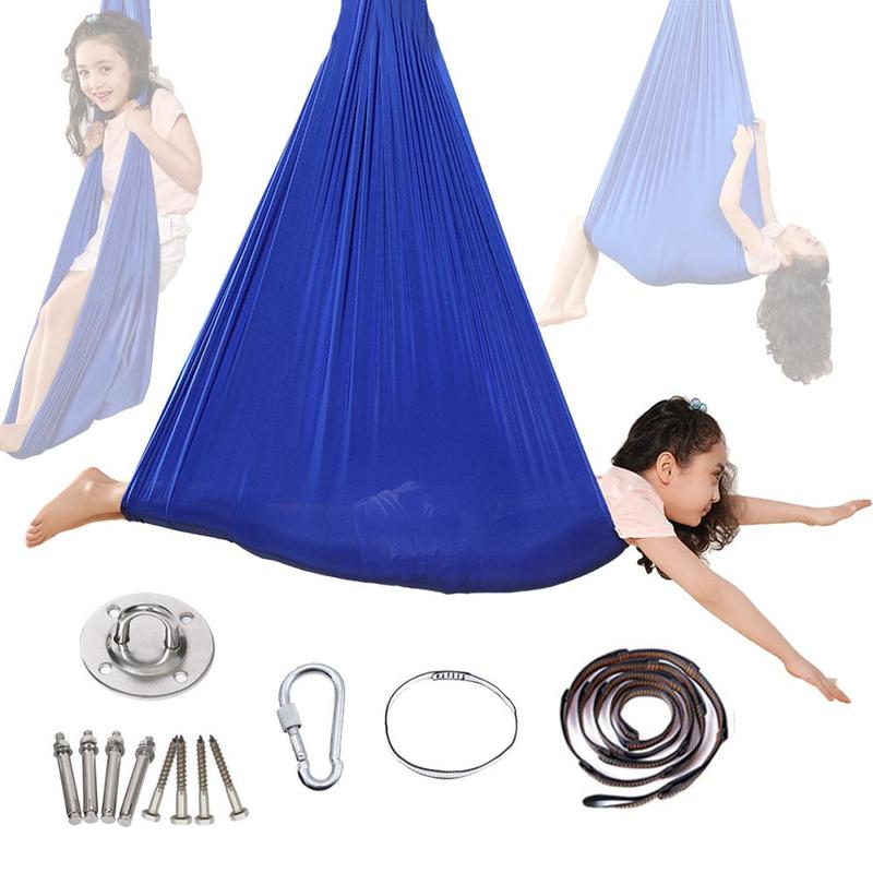 Indoor Elastic Sensory Swing, 1 Set Indoor Elastic Sensory Swing with Accessories, Outdoor Leisure & Outdoor Recreation Equipment